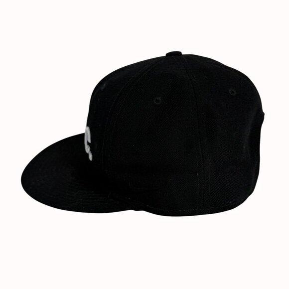 Nike FC True Snapback Hat Black Baseball Cap Fan White Spellout Bold Embroidery - Picture 4 of 14